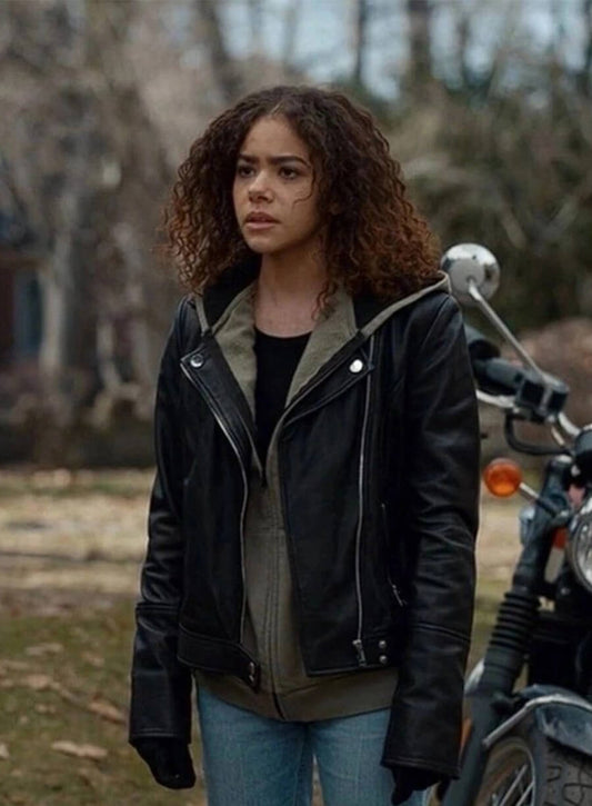 Ginny & Georgia Ginny Miller Black Biker Leather Jacket