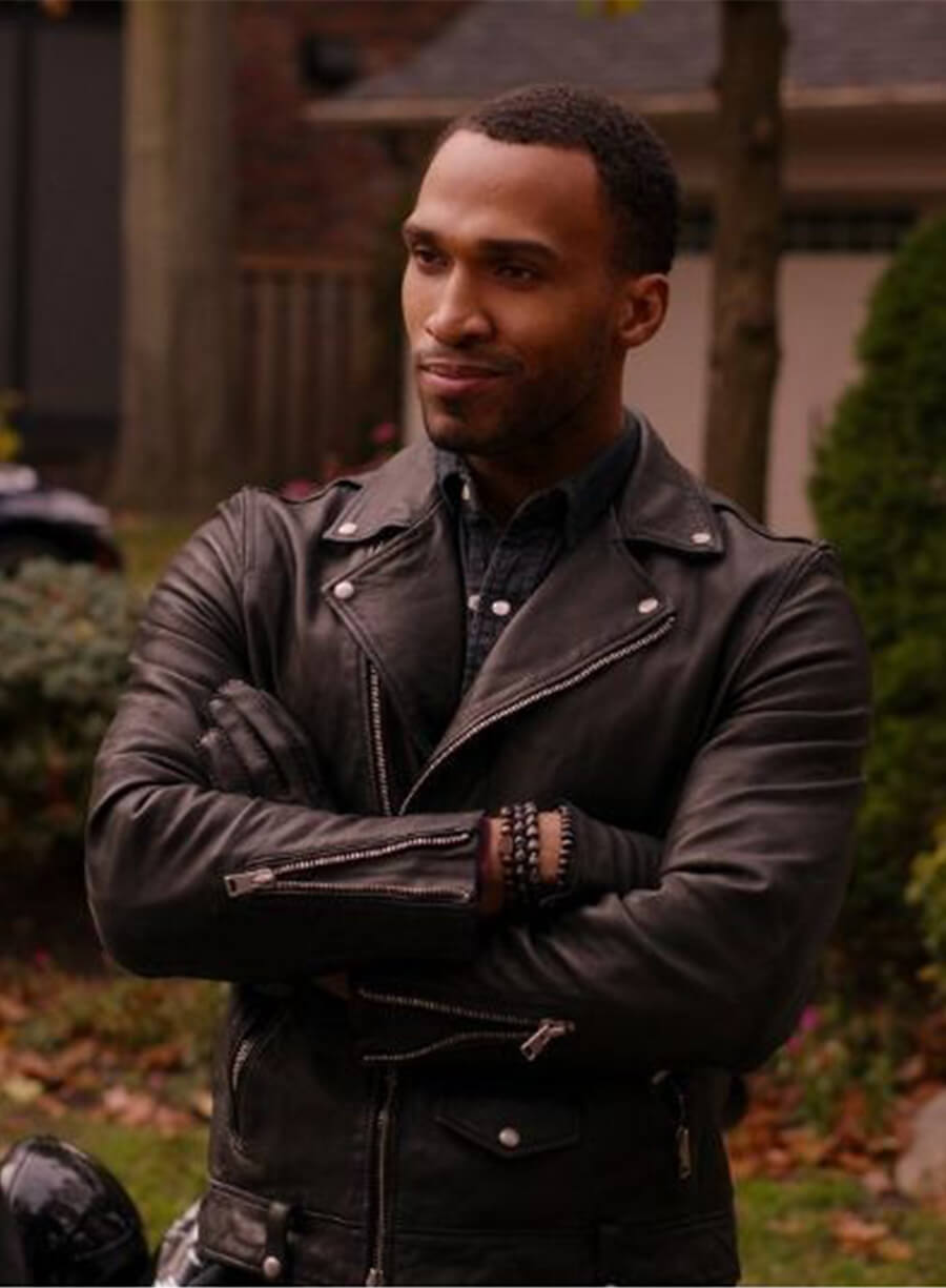 Ginny & Georgia Nathan Mitchell Zion Biker Leather Jacket