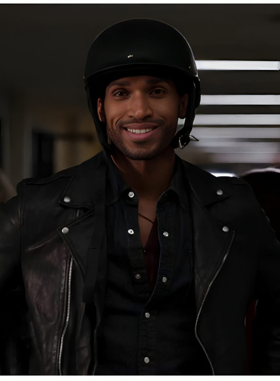 Ginny & Georgia Nathan Mitchell Zion Biker Leather Jacket