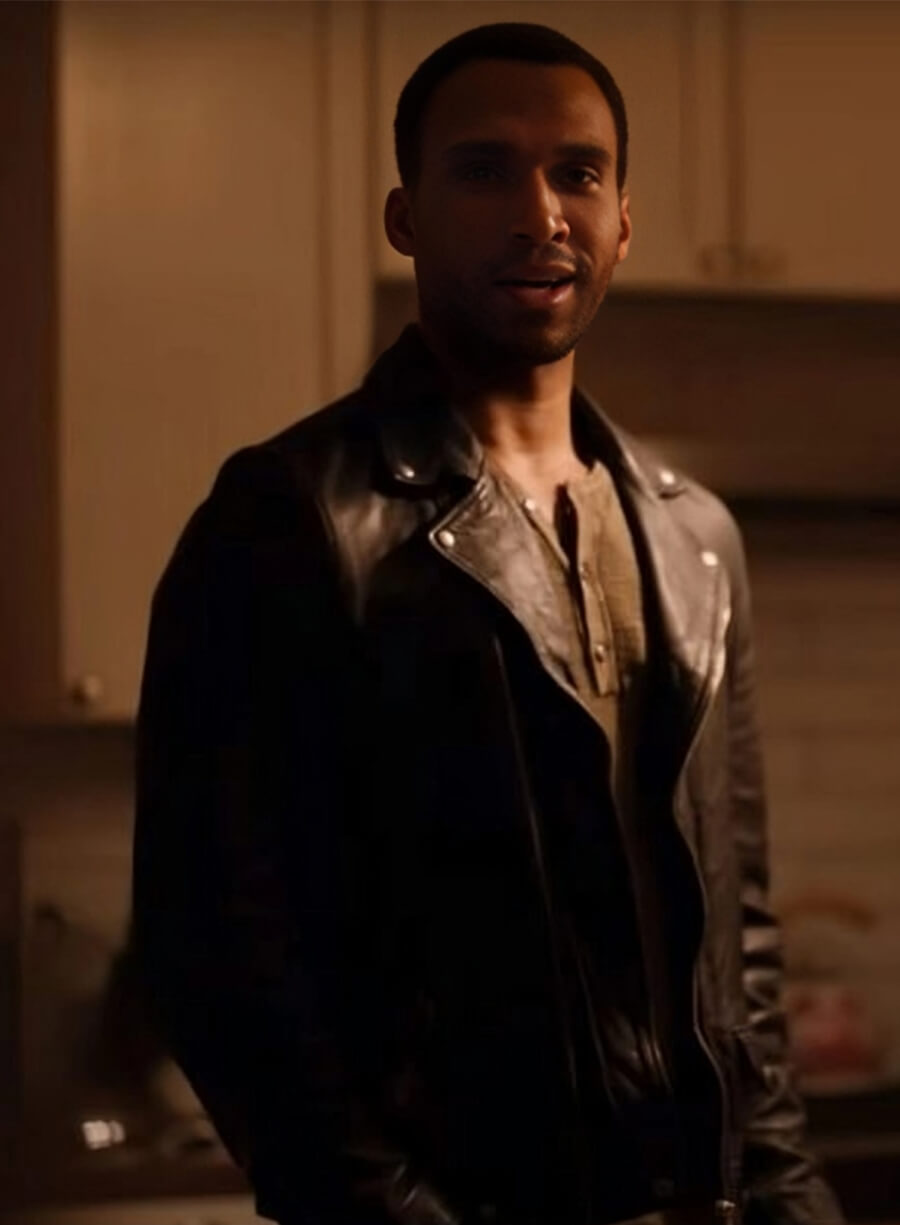 Ginny & Georgia Nathan Mitchell Zion Biker Leather Jacket