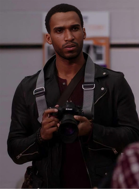 Ginny & Georgia Nathan Mitchell Zion Biker Leather Jacket