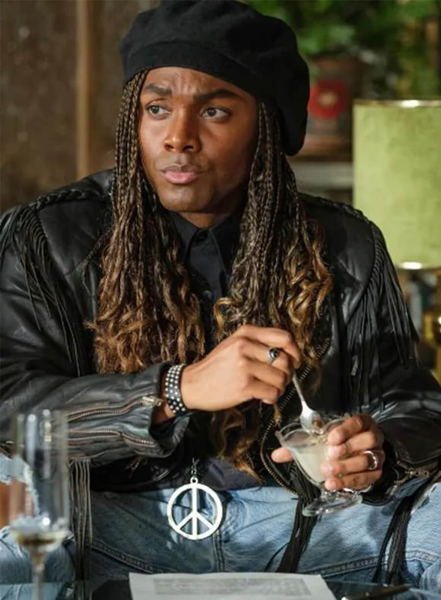 Girl You Know It’s True 2 Elan Ben Ali Black Leather Fringe Jacket