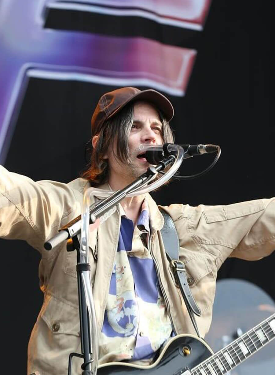Glastonbury 2025 Beck Hansen Beige Jacket
