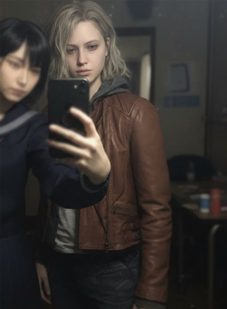 Grace Ashcroft Resident Evil Requiem RE9 Brown Leather Jacket