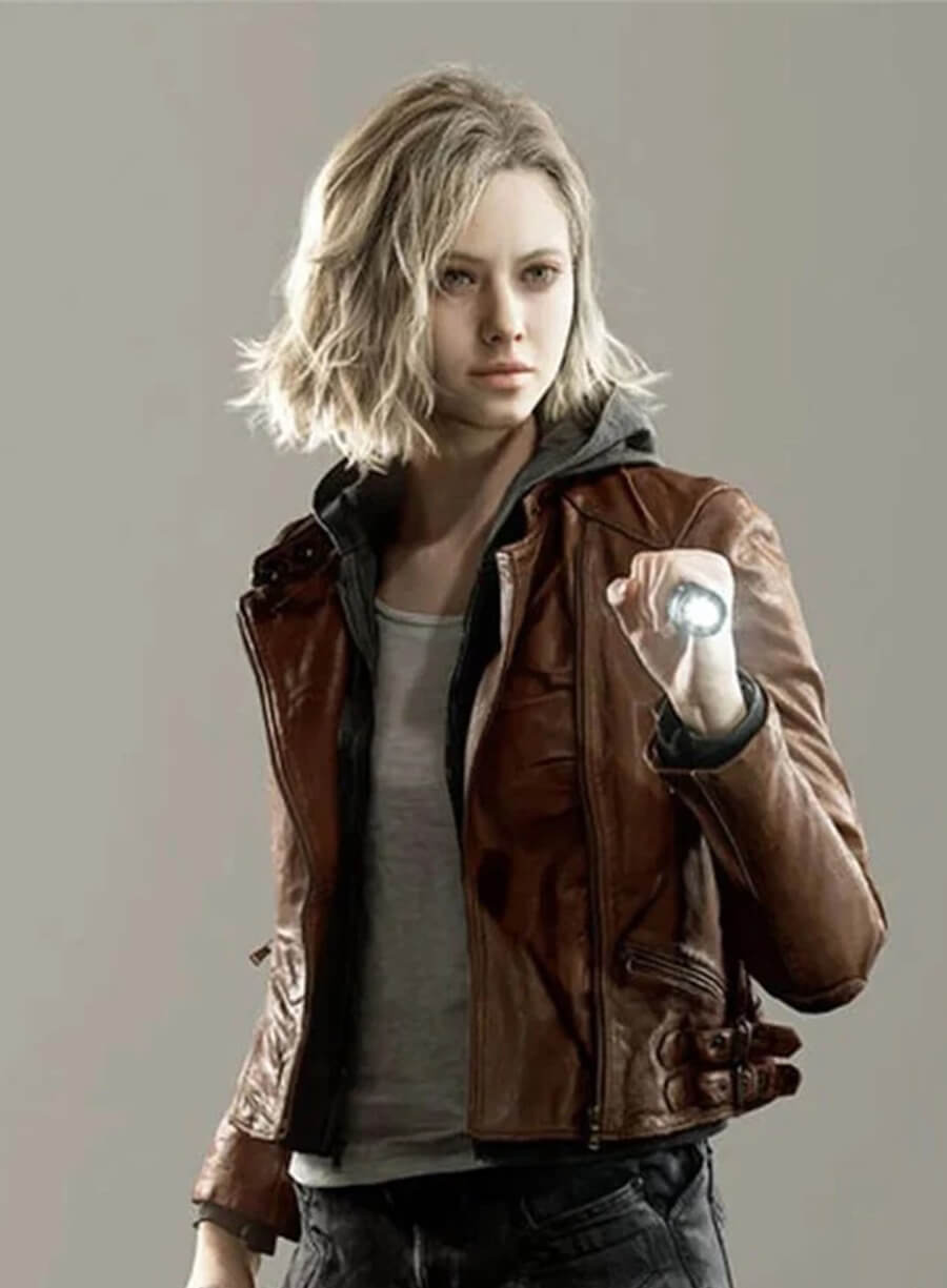 Grace Ashcroft Resident Evil Requiem RE9 Brown Leather Jacket