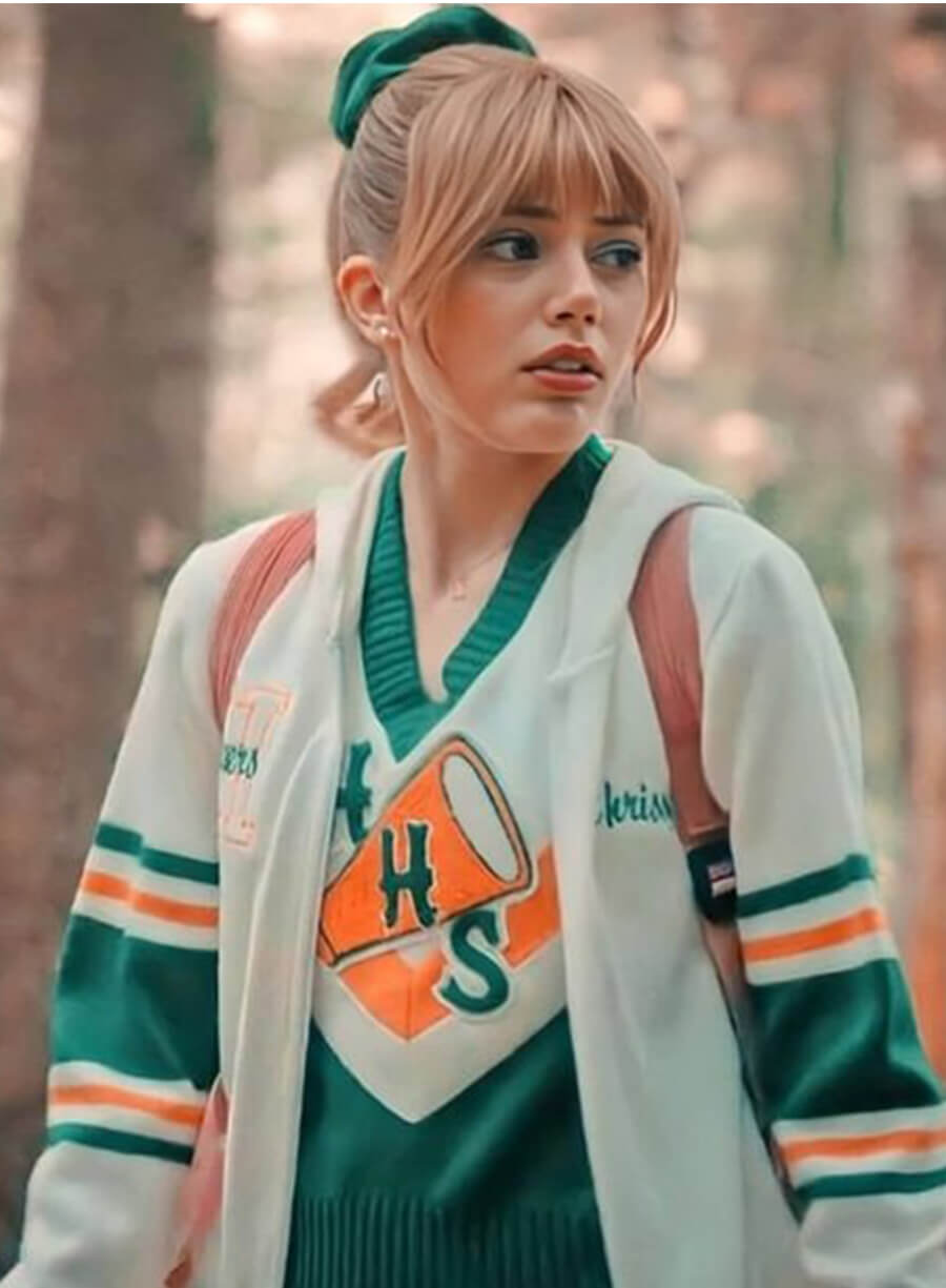 Grace Van Dien Stranger Things Chrissy White Hoodie