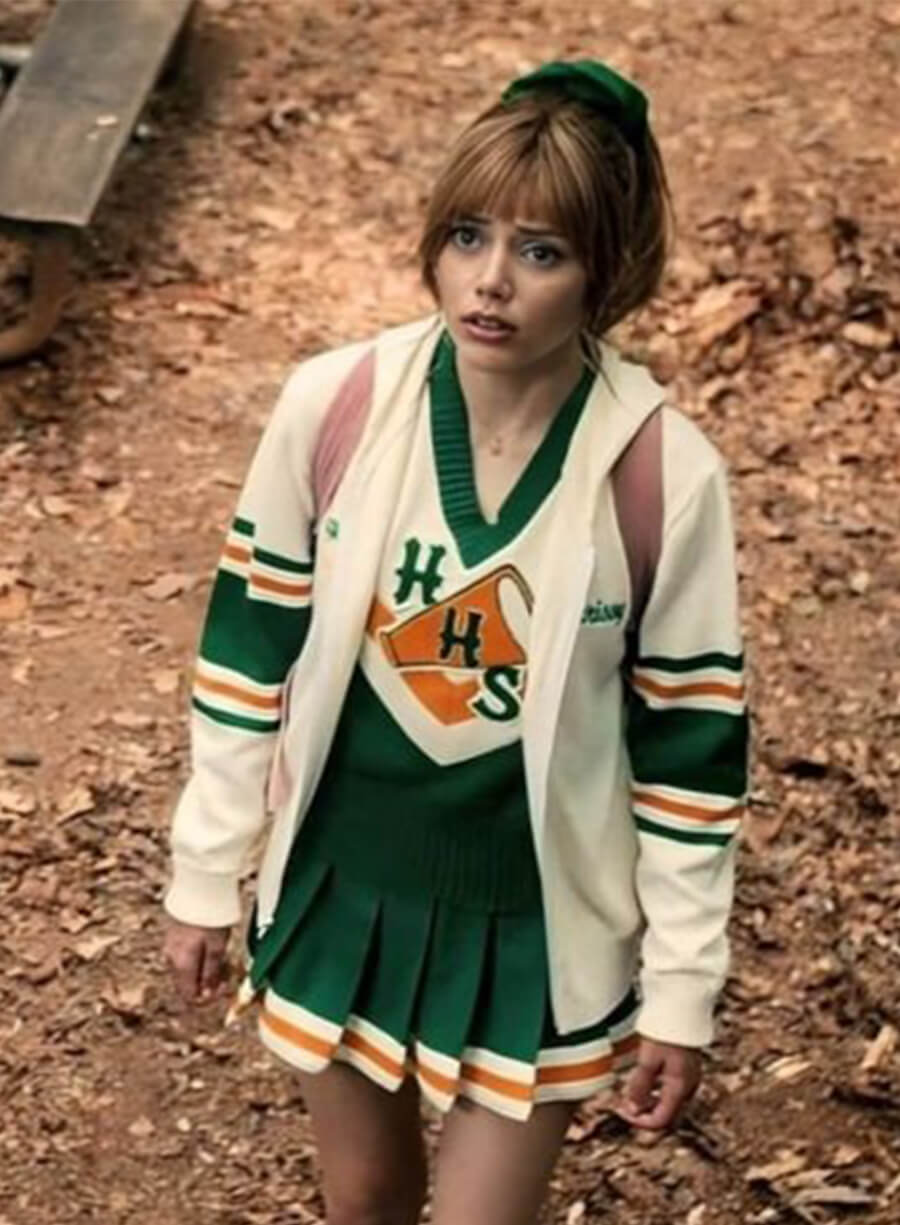Grace Van Dien Stranger Things Chrissy White Hoodie