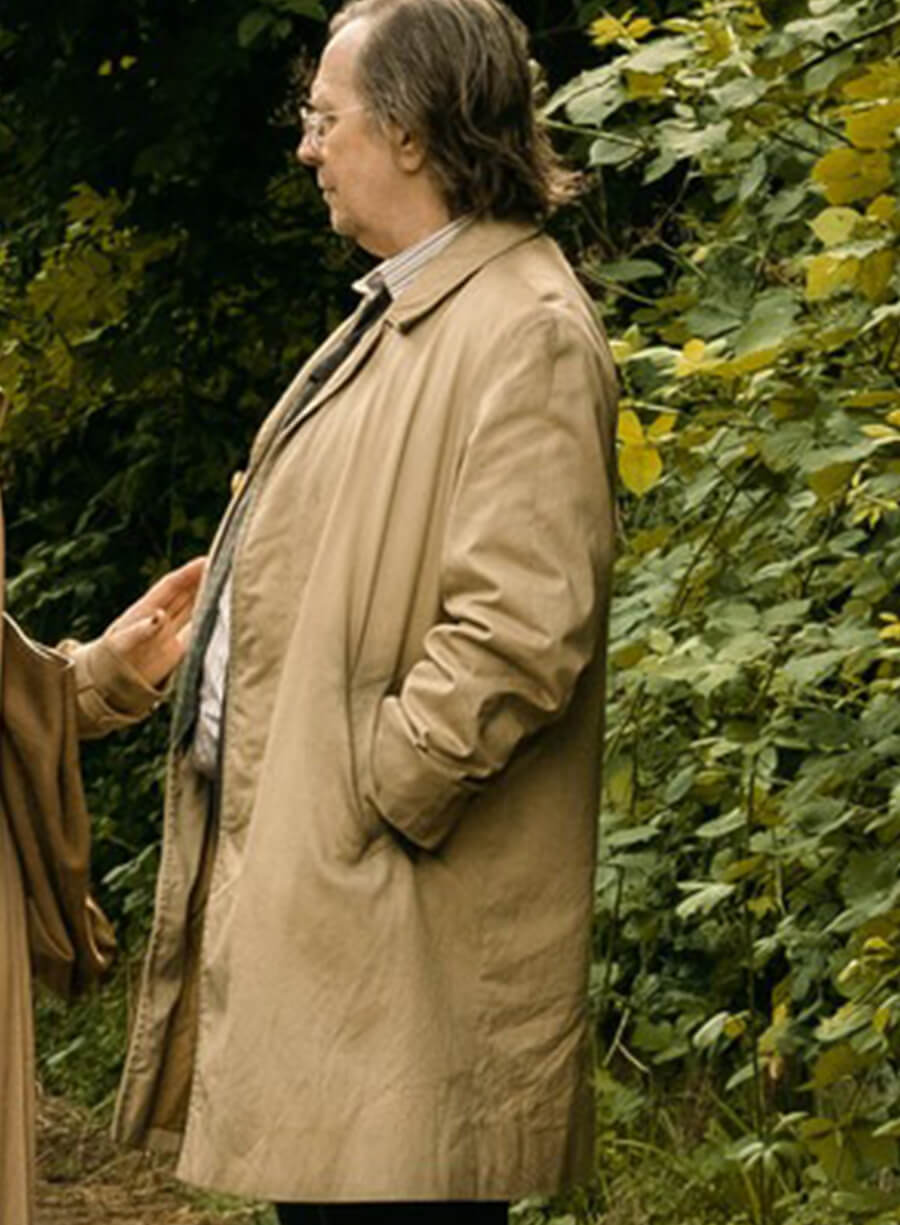 Gray Oldman Slow Horses Jackson Lamb Beige Coat