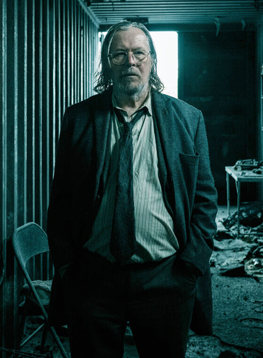 Gray Oldman Slow Horses Jackson Lamb Grey Coat 