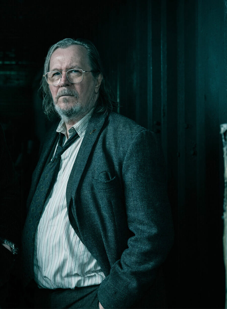 Gray Oldman Slow Horses Jackson Lamb Grey Coat 