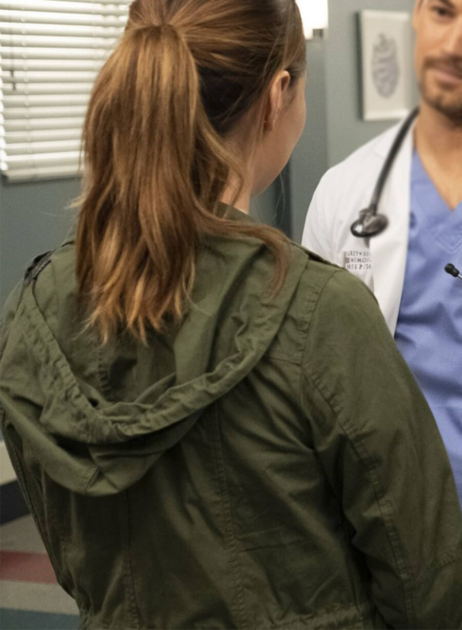 Grey’s Anatomy  Dr. Jo Wilson Green Hooded Jacket