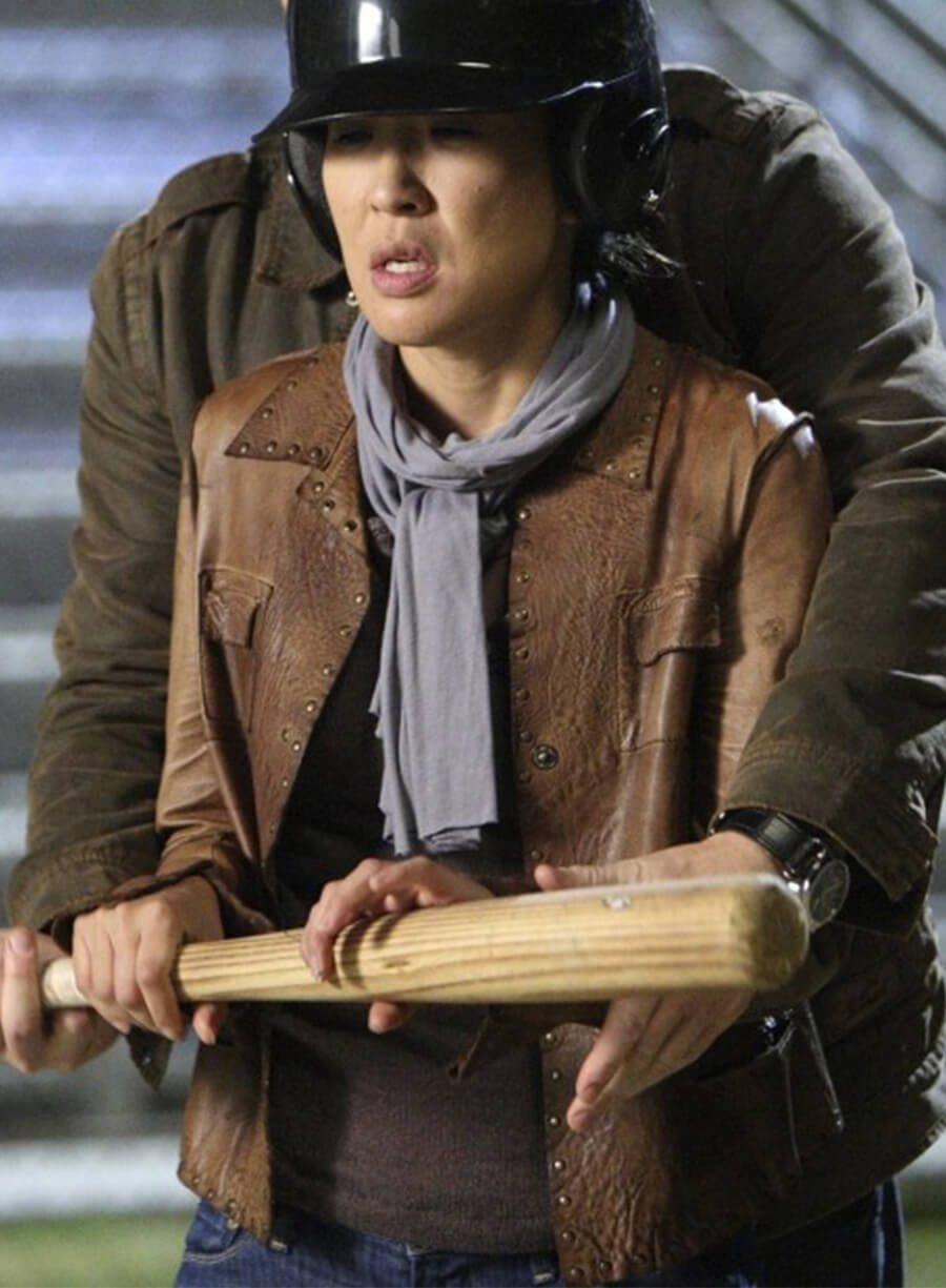 Grey's Anatomy Cristiana Yang Brown Leather Jacket