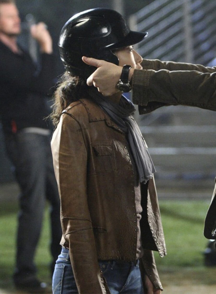 Grey's Anatomy Cristiana Yang Brown Leather Jacket