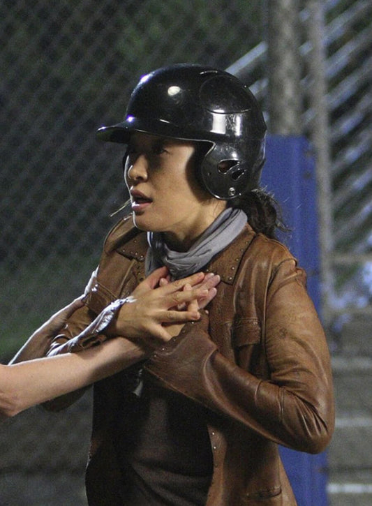 Grey's Anatomy Cristiana Yang Brown Leather Jacket