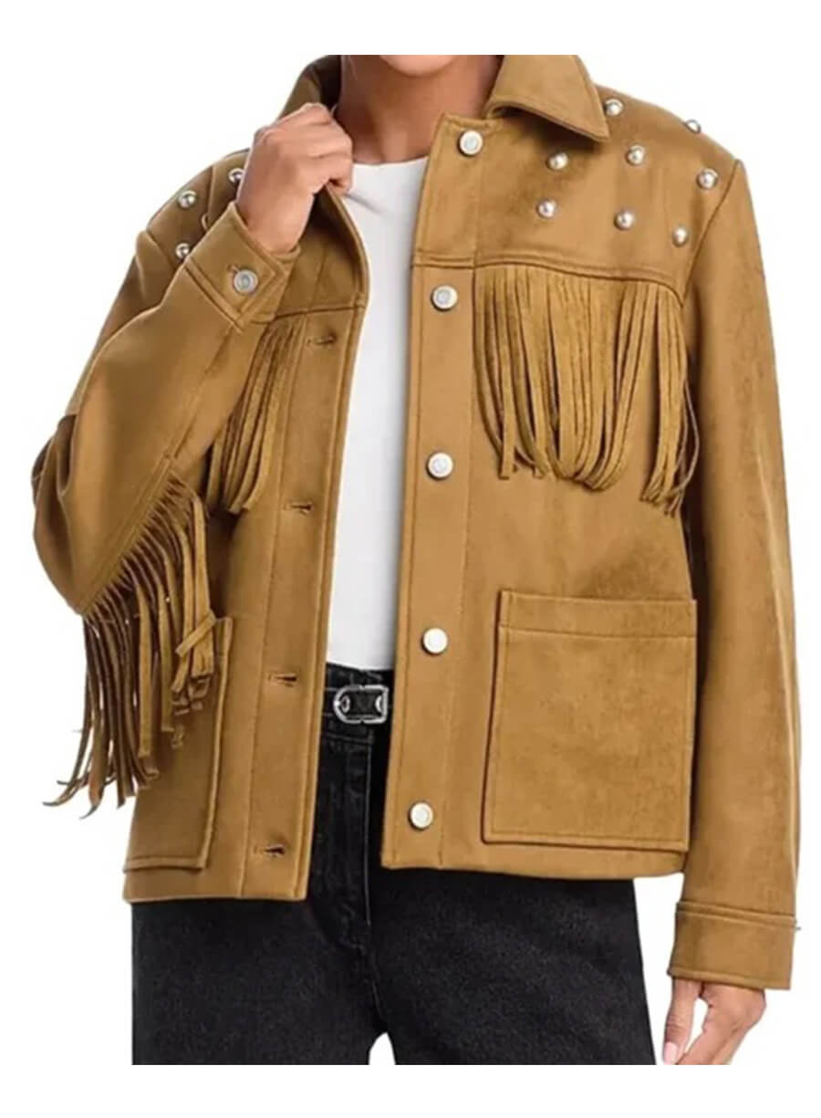 Hacks S04 Mark Meachum Brown Suede Fringe Jacket