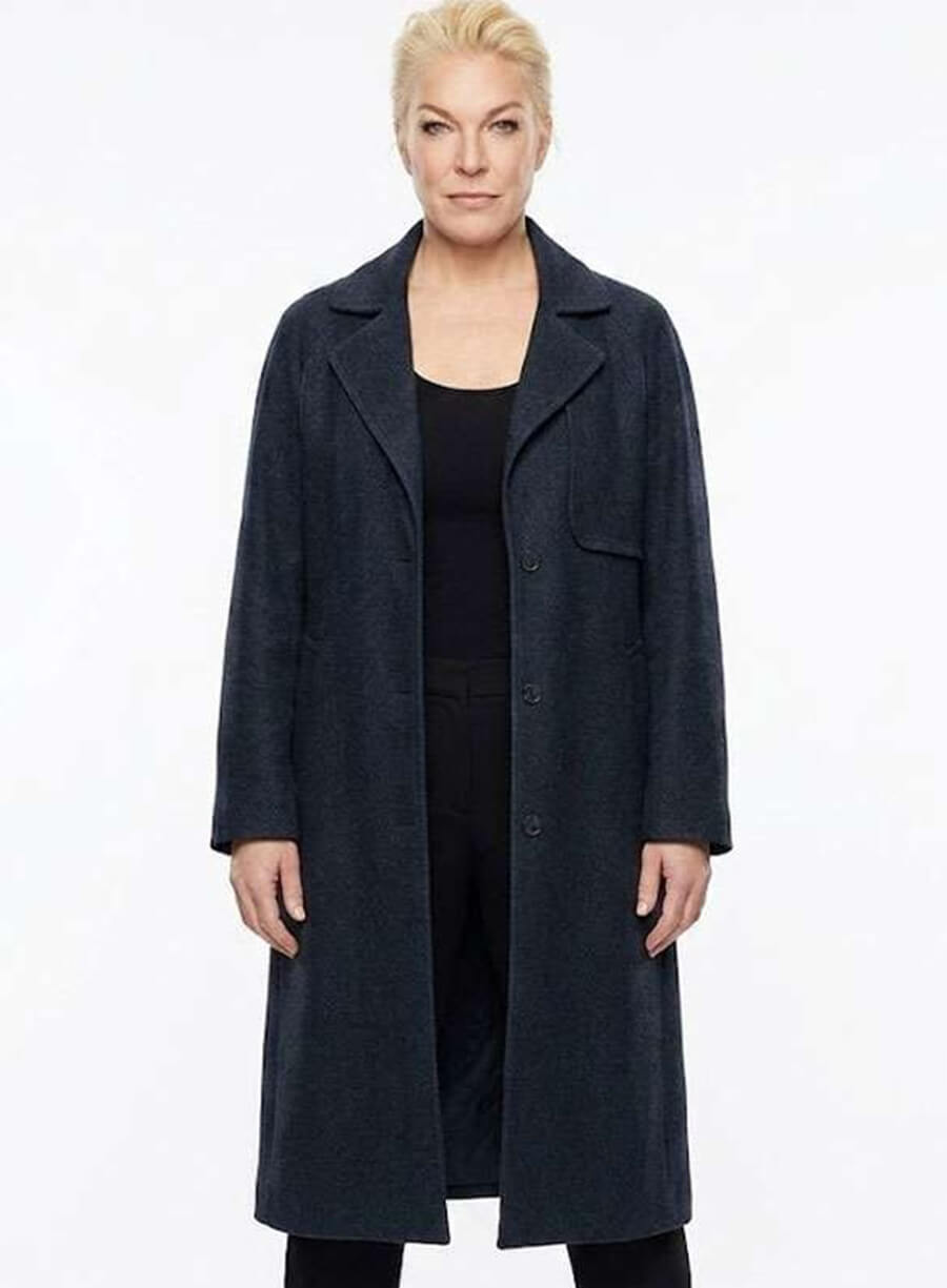 Hannah Waddingham Ride or Die Judith Black Coat