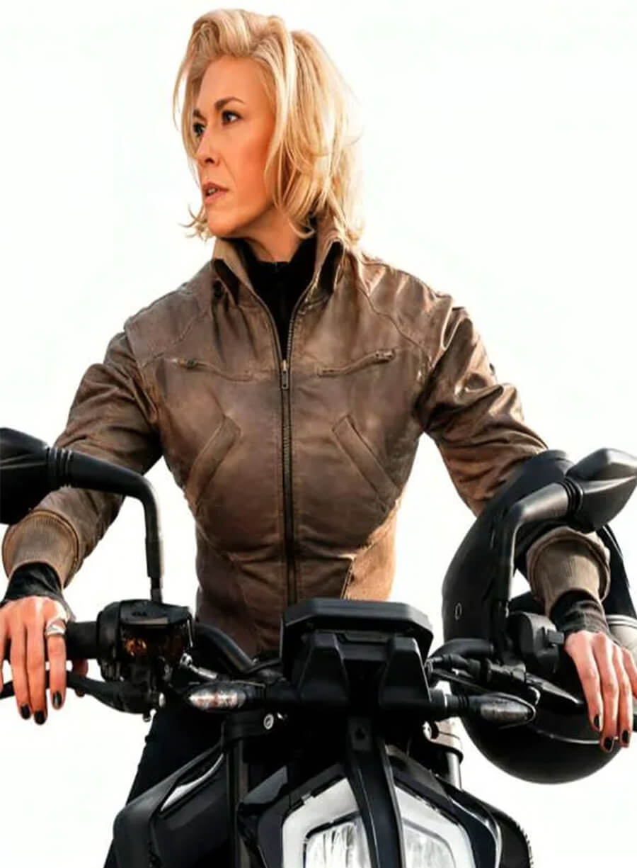 Hannah Waddingham Ride or Die Judith Leather Jacket