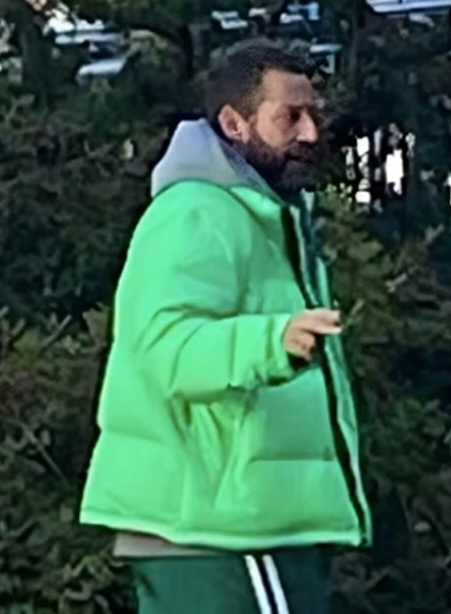 Happy Gilmore 2 Adam Sandler Green Puffer Jacket
