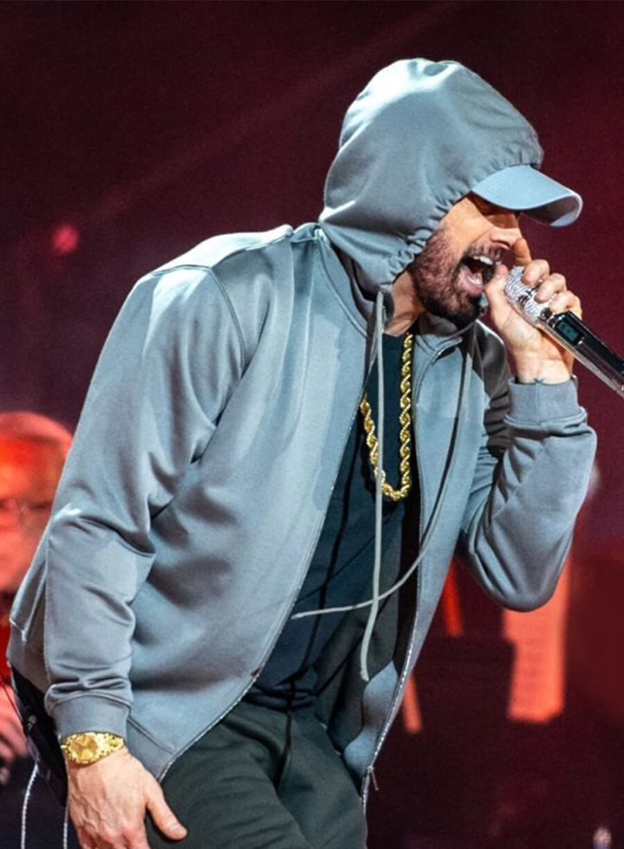 Happy Gilmore 2 Eminem Grey Hooded Jacket