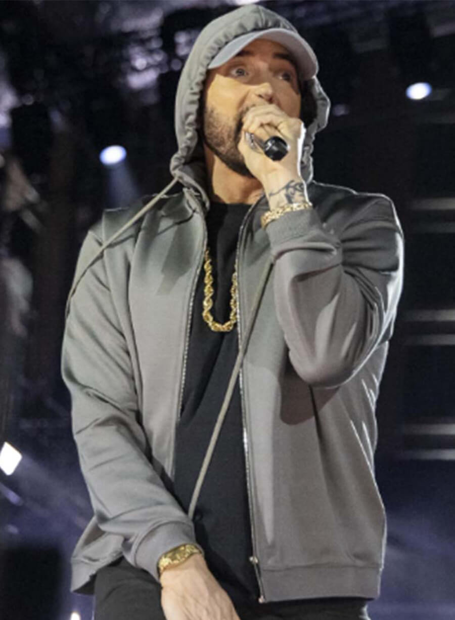 Happy Gilmore 2 Eminem Grey Hooded Jacket
