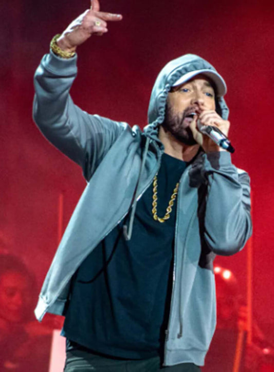 Happy Gilmore 2 Eminem Grey Hooded Jacket
