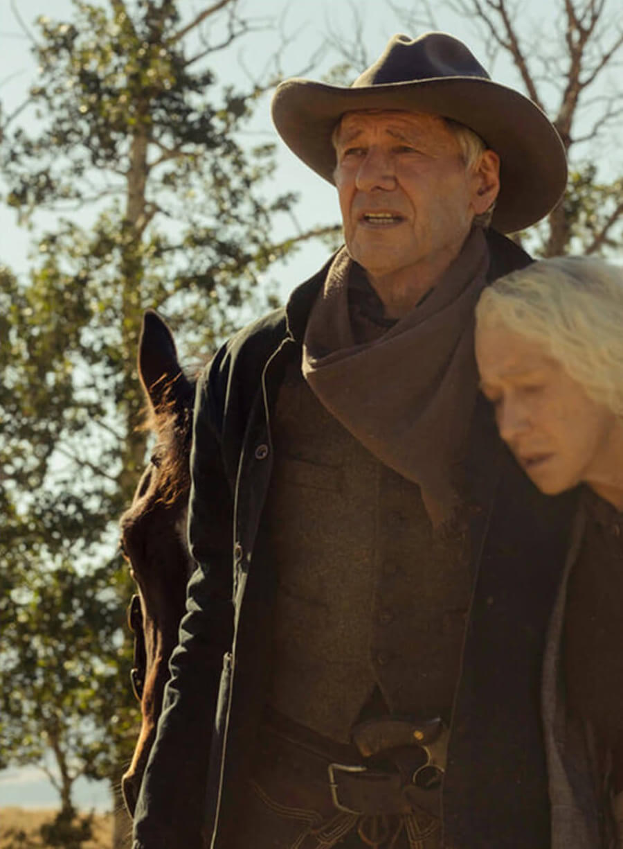 Harrison Ford 1923 Jacob Dutton Black Cotton Jacket