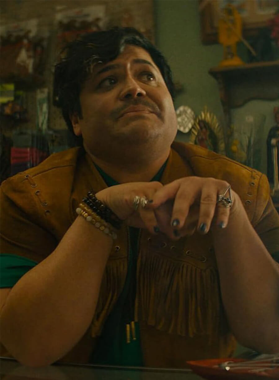 Harvey Guillén Alexander and the Terrible Claudio Brown Fringe Jacket