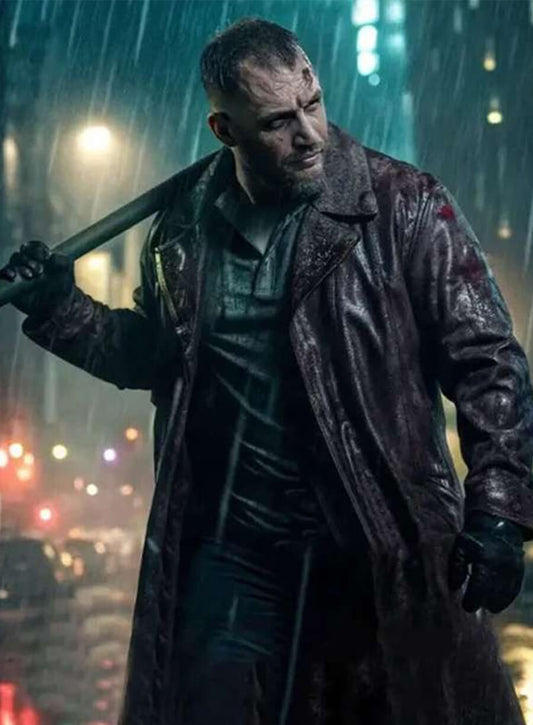 HAVOC 2025 Tom Hardy Leather Coat
