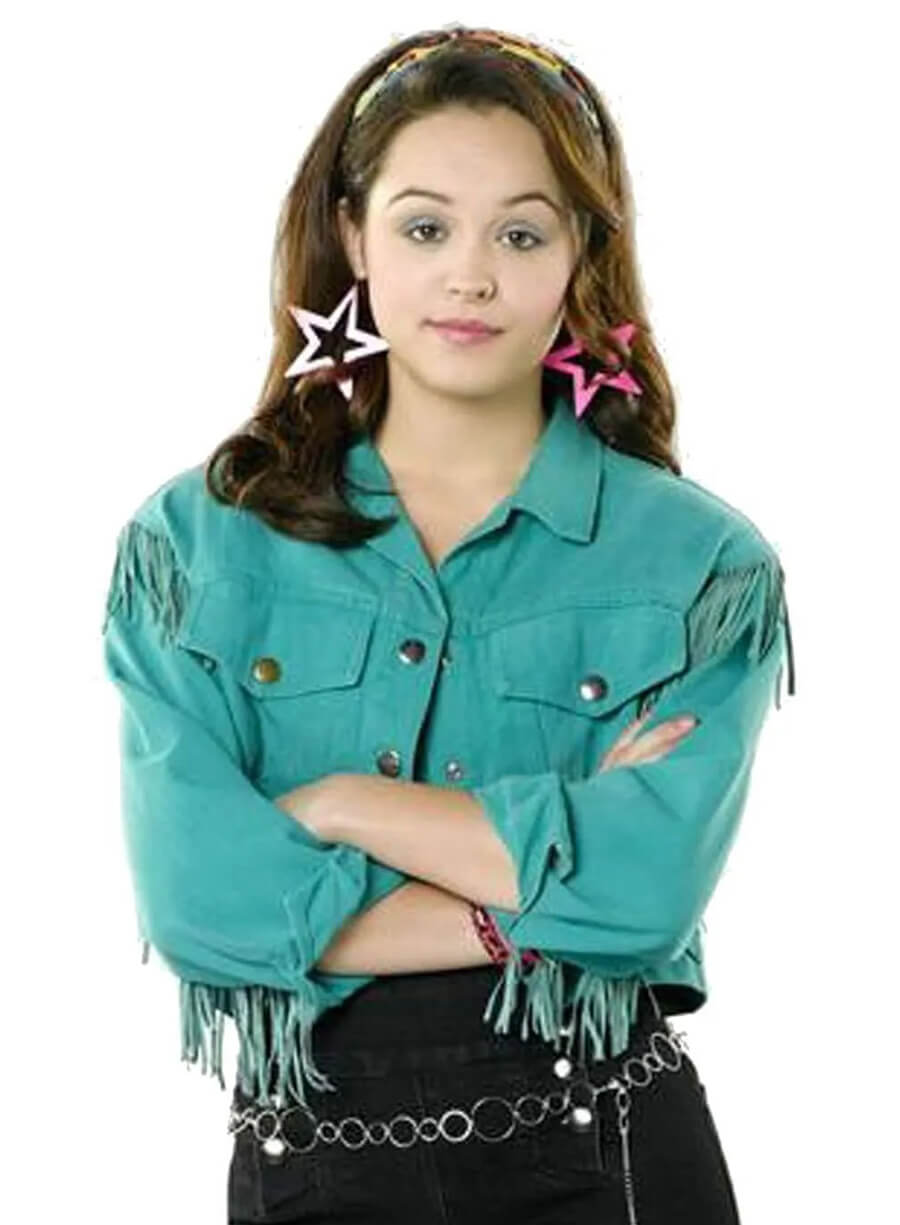 Hayley Orrantia The Goldbergs S01 Erica Blue Fringe Jacket