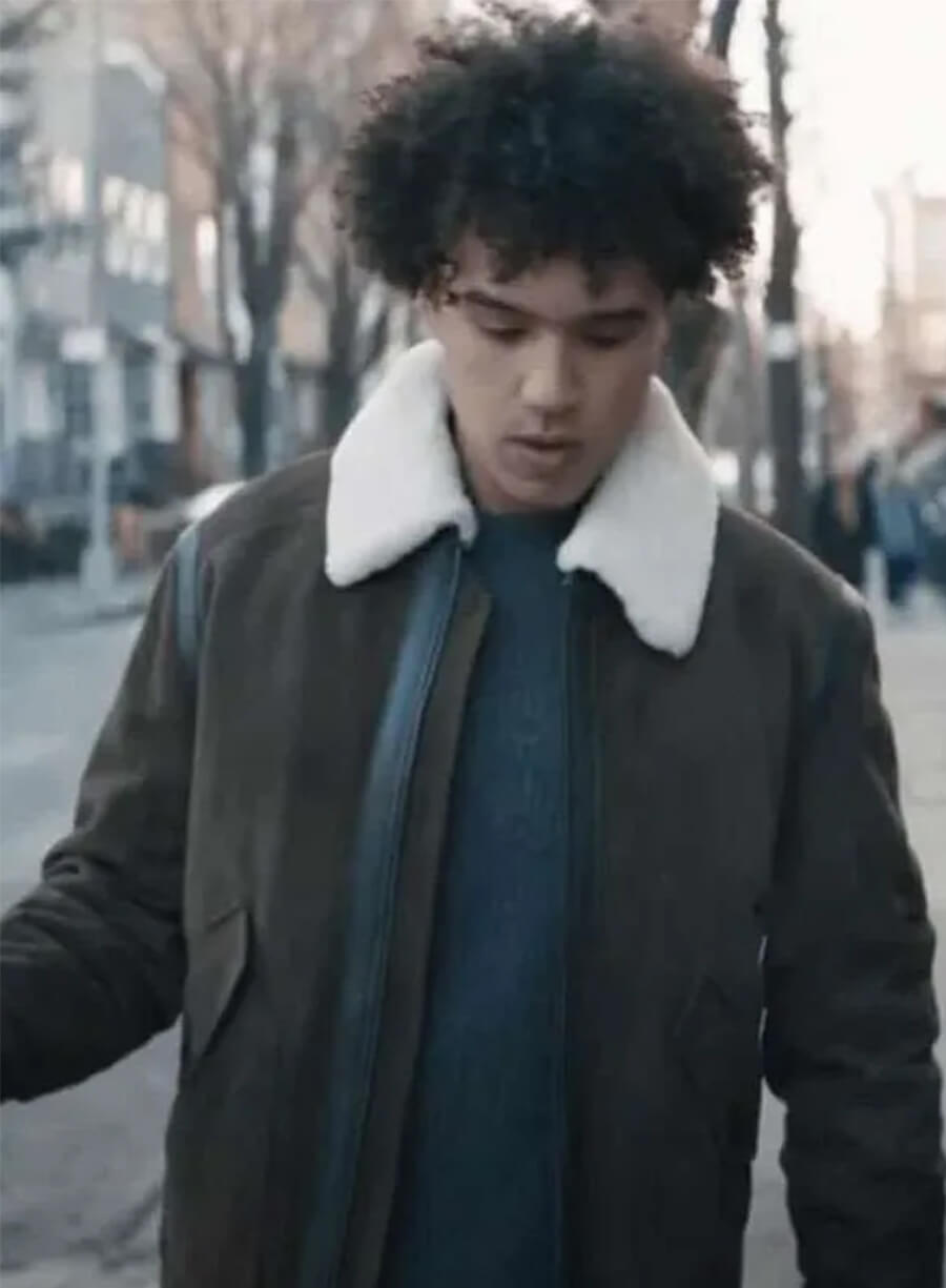 Hayward Leach Elsbeth Season 2 Roy  Brown Suede Jacket