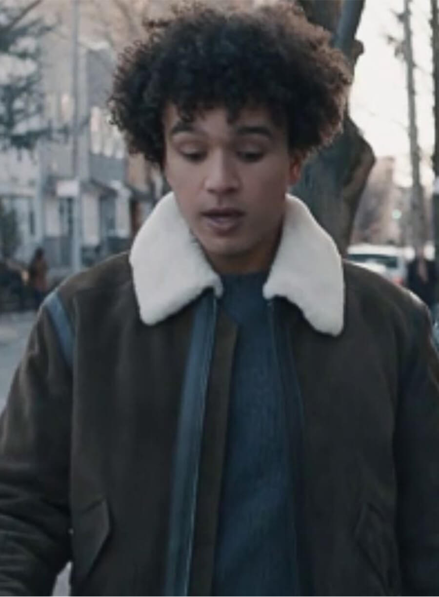 Hayward Leach Elsbeth Season 2 Roy  Brown Suede Jacket