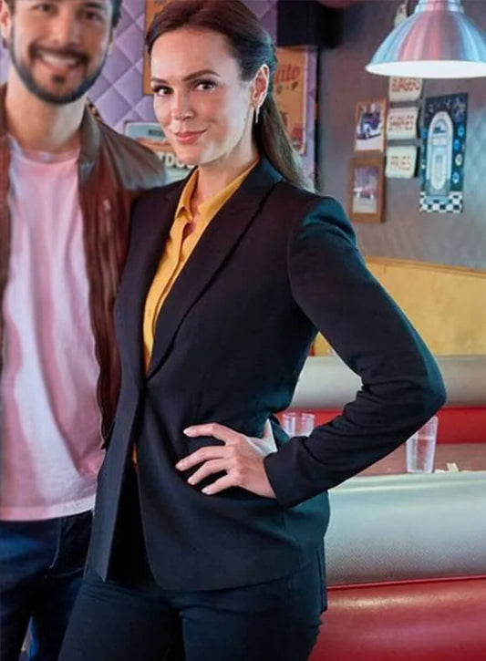 Hearts in the Game 2023 Erin Cahill Hazel Miller Black Blazer