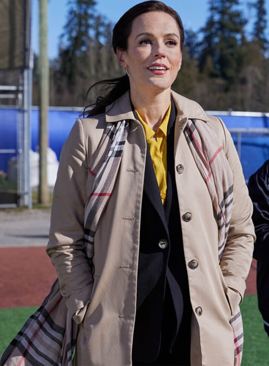 Hearts in the Game 2023 Erin Cahill Hazel Miller Coat
