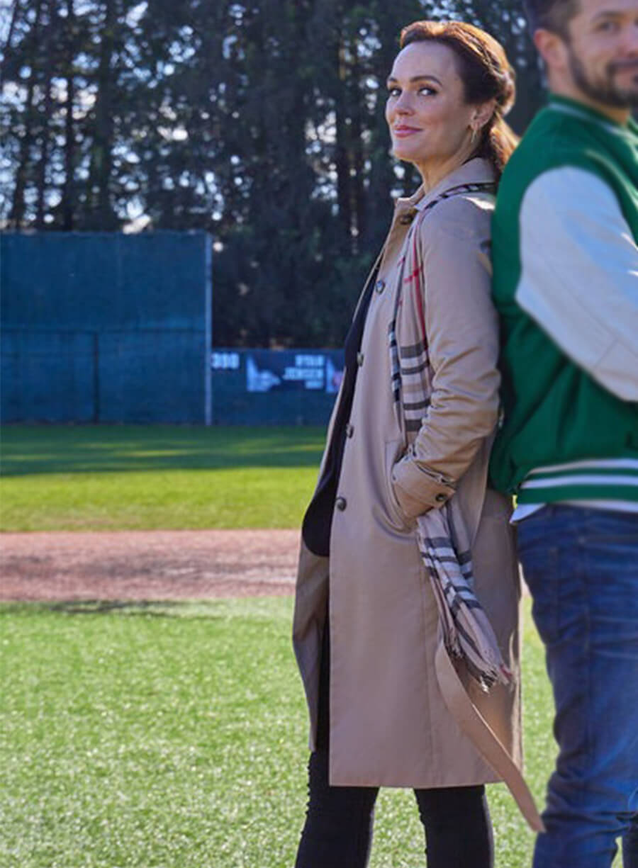 Hearts in the Game 2023 Erin Cahill Hazel Miller Coat
