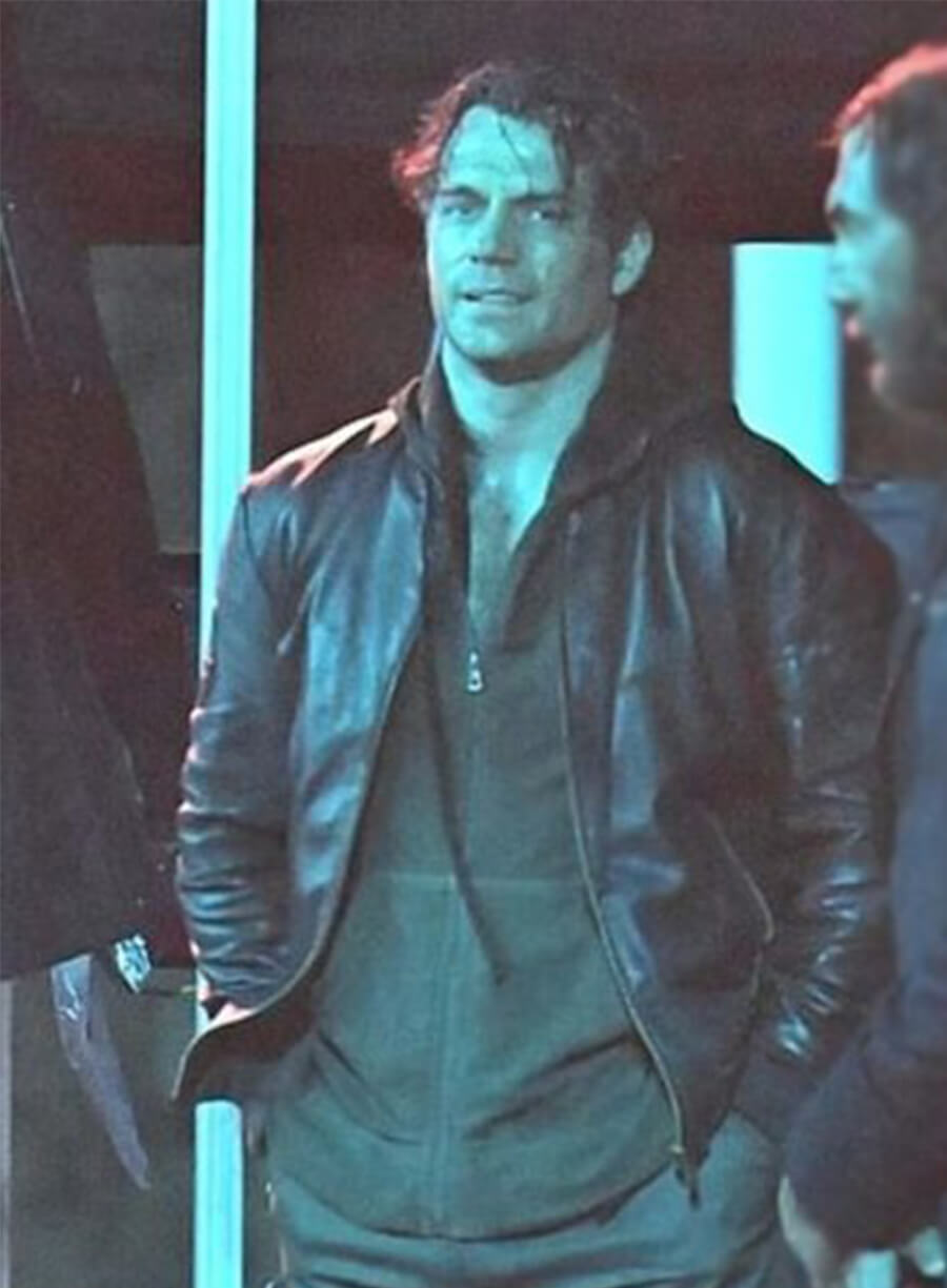 Henry Cavill Highlander Connor MacLeod Black Leather Jacket