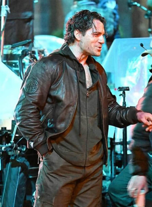 Henry Cavill Highlander Connor MacLeod Black Leather Jacket