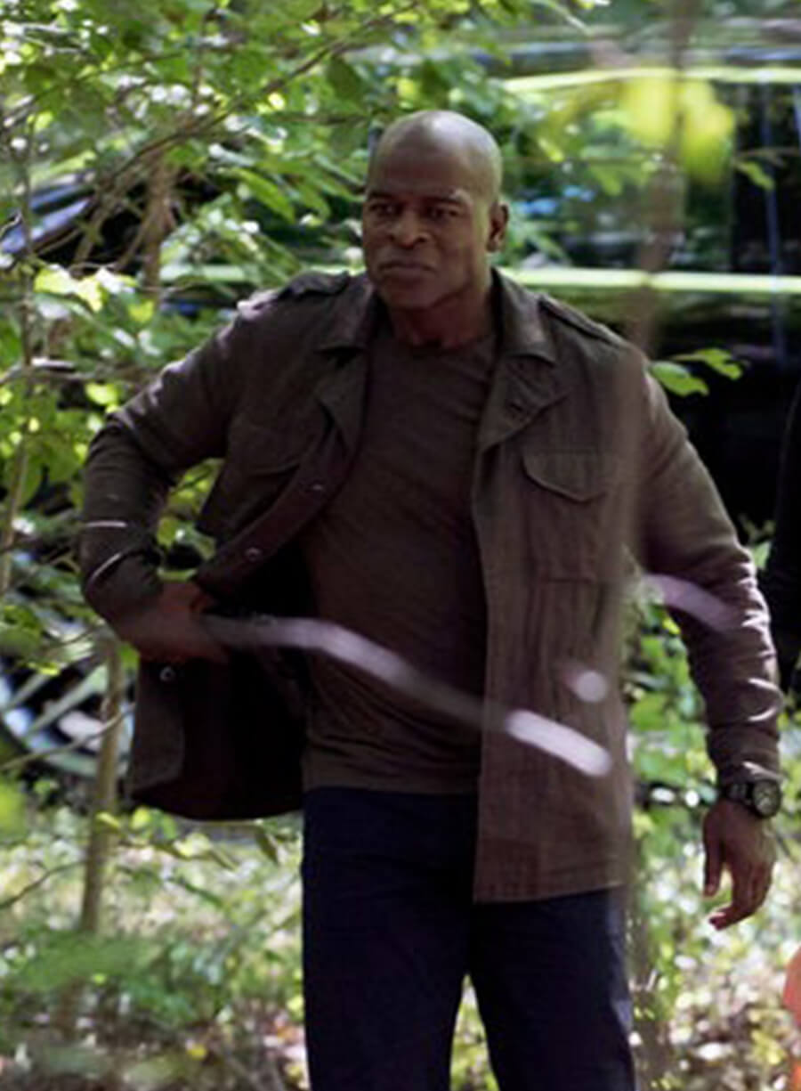 Hisham Tawfiq The Blacklist  Dembe Zuma Brown Cotton Jacket
