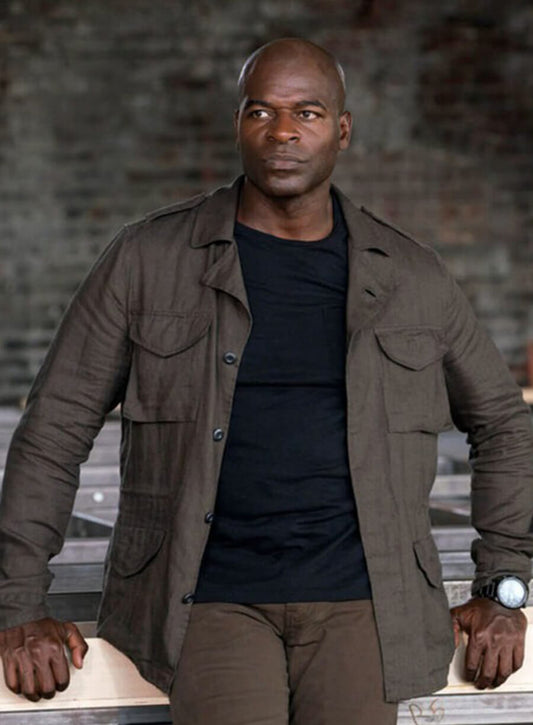 Hisham Tawfiq The Blacklist  Dembe Zuma Brown Cotton Jacket
