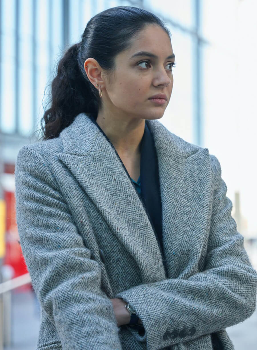 Indy Lewis Industry Venetia Berens Grey Wool Coat 