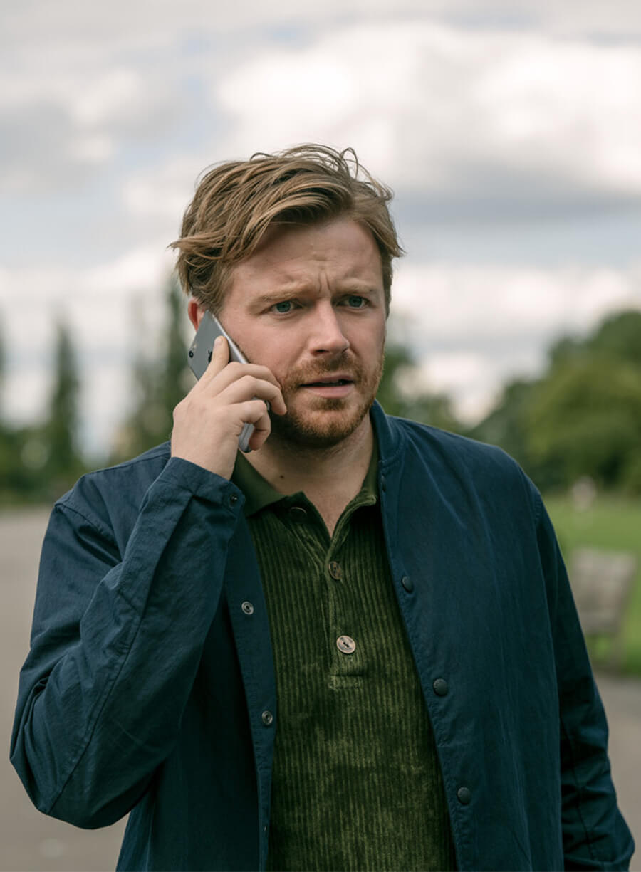 Jack Lowden Slow Horses S03 River Cartwright Navy Jacket