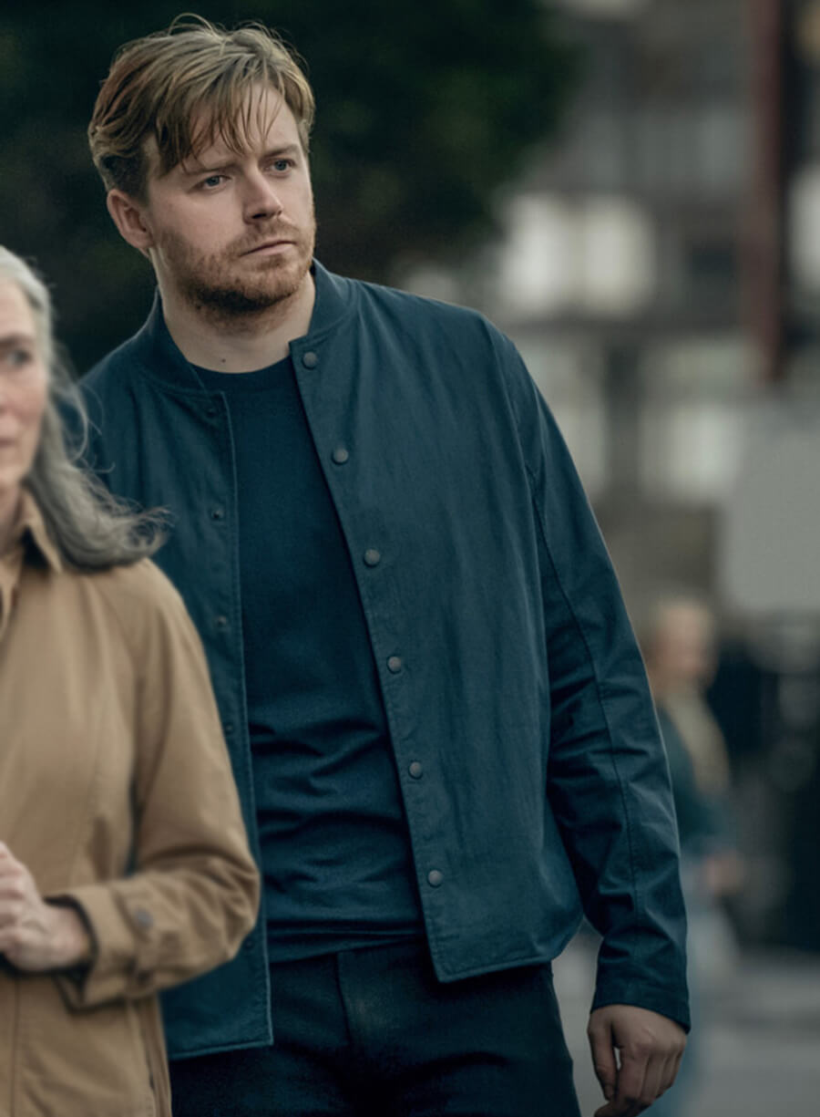 Jack Lowden Slow Horses S03 River Cartwright Navy Jacket