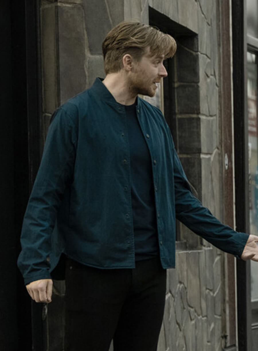 Jack Lowden Slow Horses S03 River Cartwright Navy Jacket