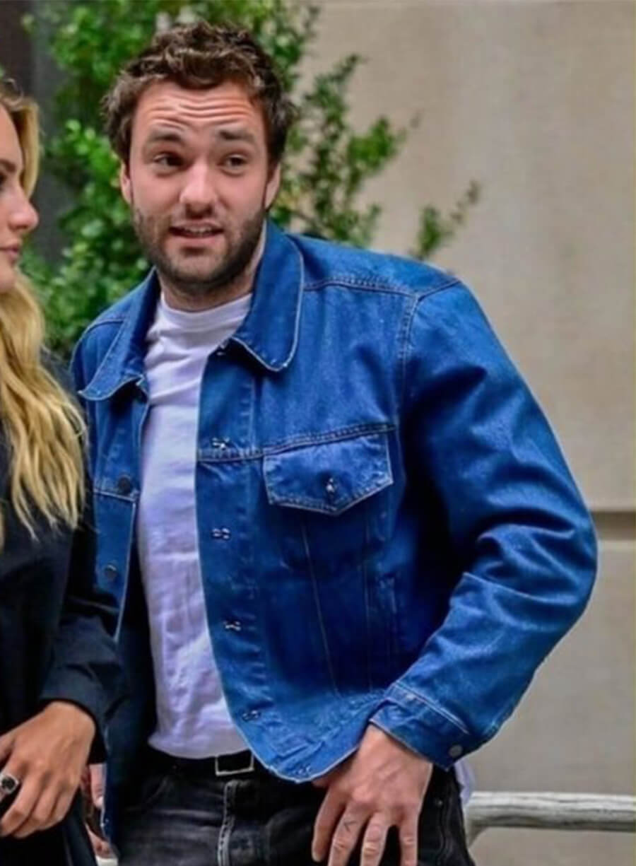 Jackson White Tell Me Lies Stephen DeMarco Blue Denim Jacket