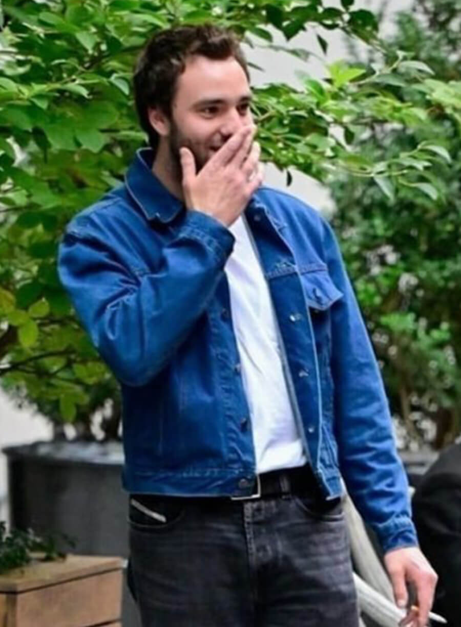 Jackson White Tell Me Lies Stephen DeMarco Blue Denim Jacket