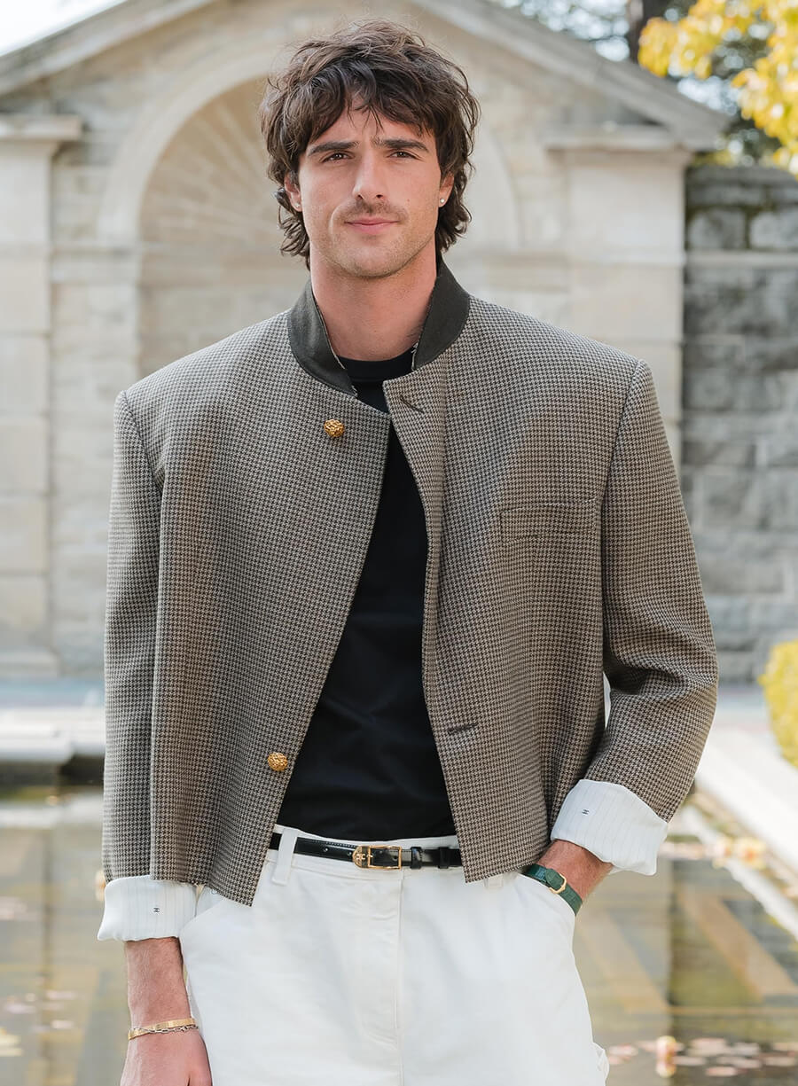 Jacob Elordi  Wuthering Heights 2026 Event Grey Jacket