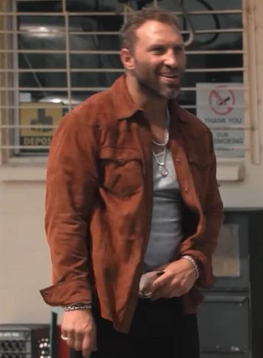 Jai Courtney Dutton Ranch Rob-Will Jackson Suede Jacket 