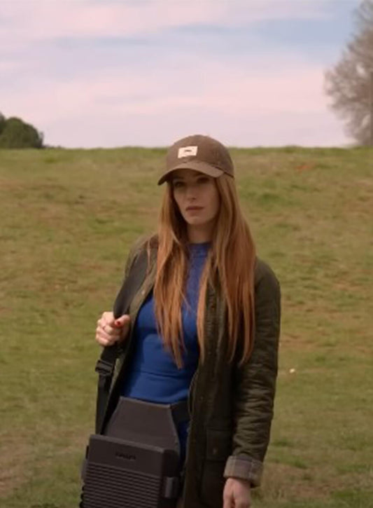 Jaime Ray Newman The Hunting Wives Callie Green Quilted Jacket