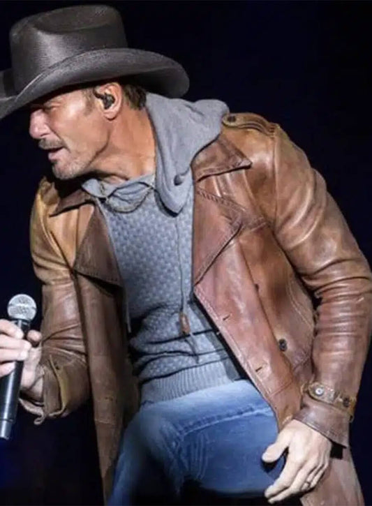 James Dutton Yellowstone Origin 1883 Brown Leather Coat