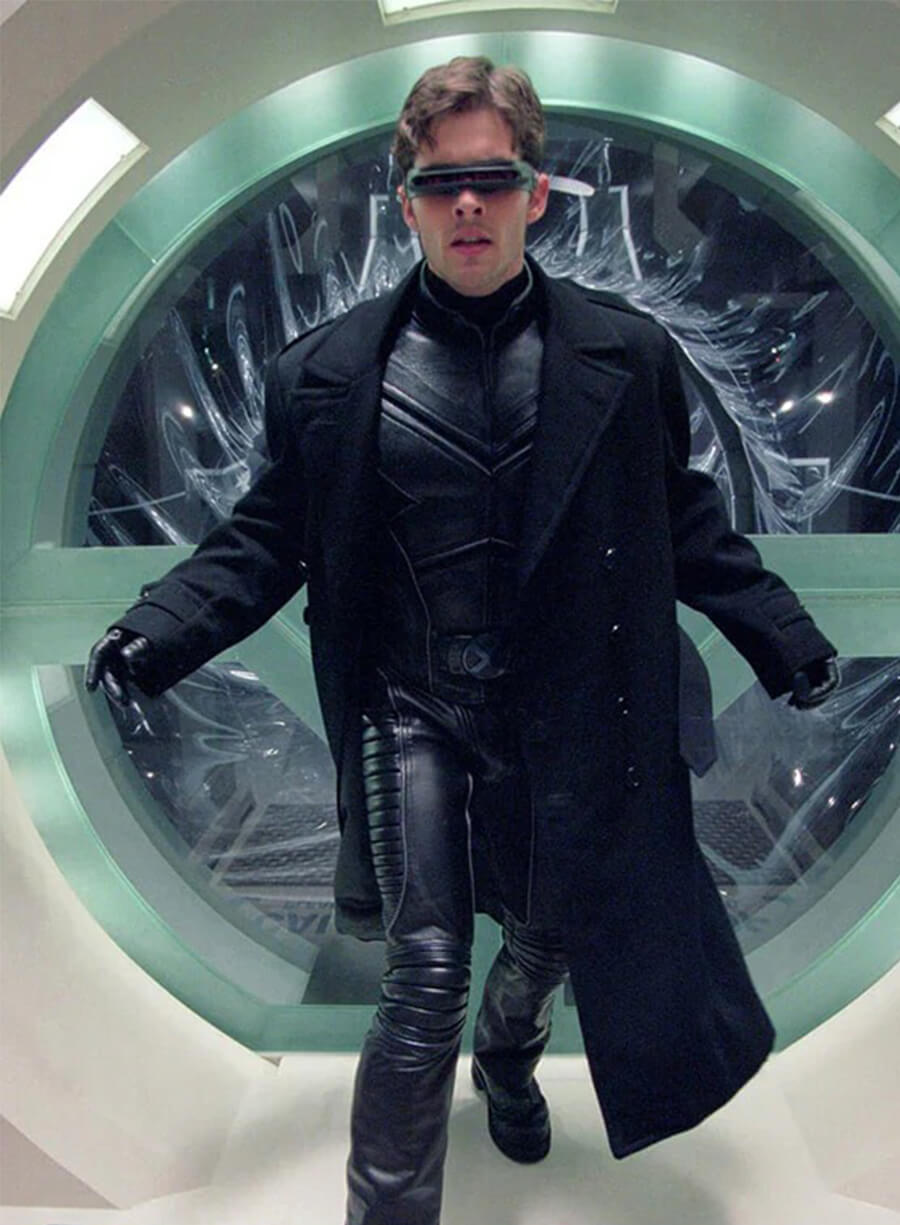 James Marsden Avengers: Doomsday 2026 Cyclops Black Coat