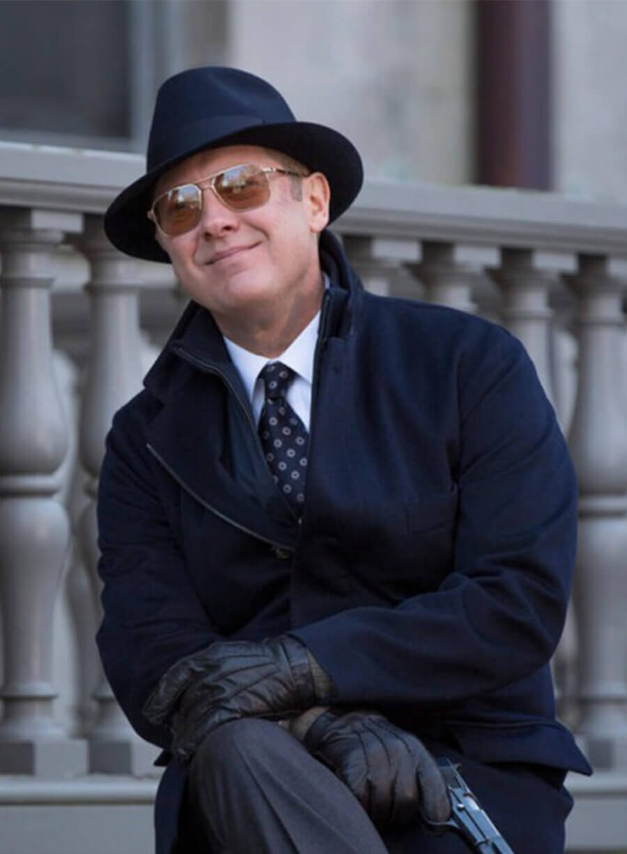 James Spader The Blacklist Raymod ‘Red’ Black Wool Coat